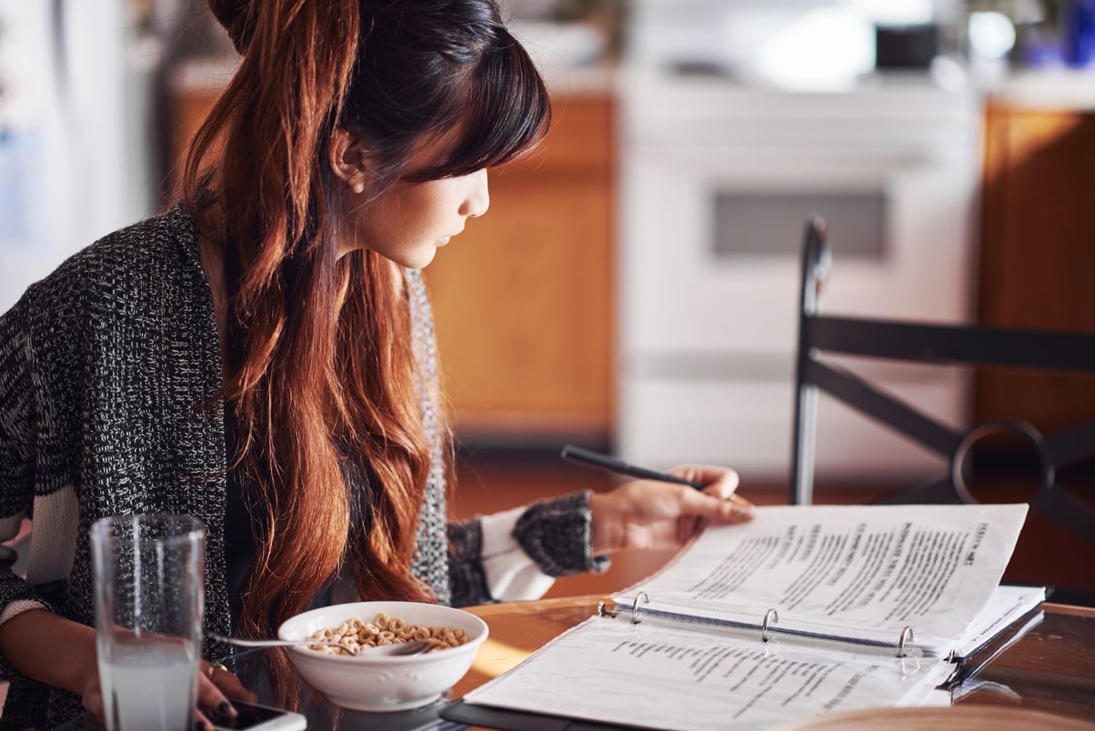 Teen Doing Homework